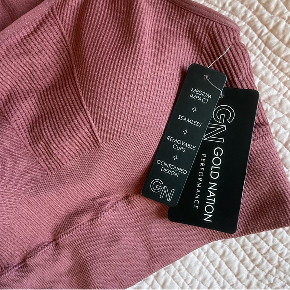 Mauve Pink Athletic Crop - Picture 3 of 4